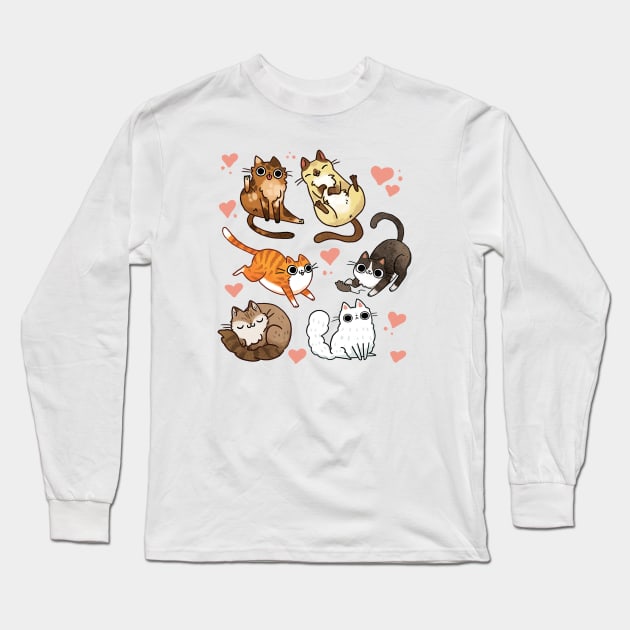 Derp Cats Long Sleeve T-Shirt by MichelleScribbles